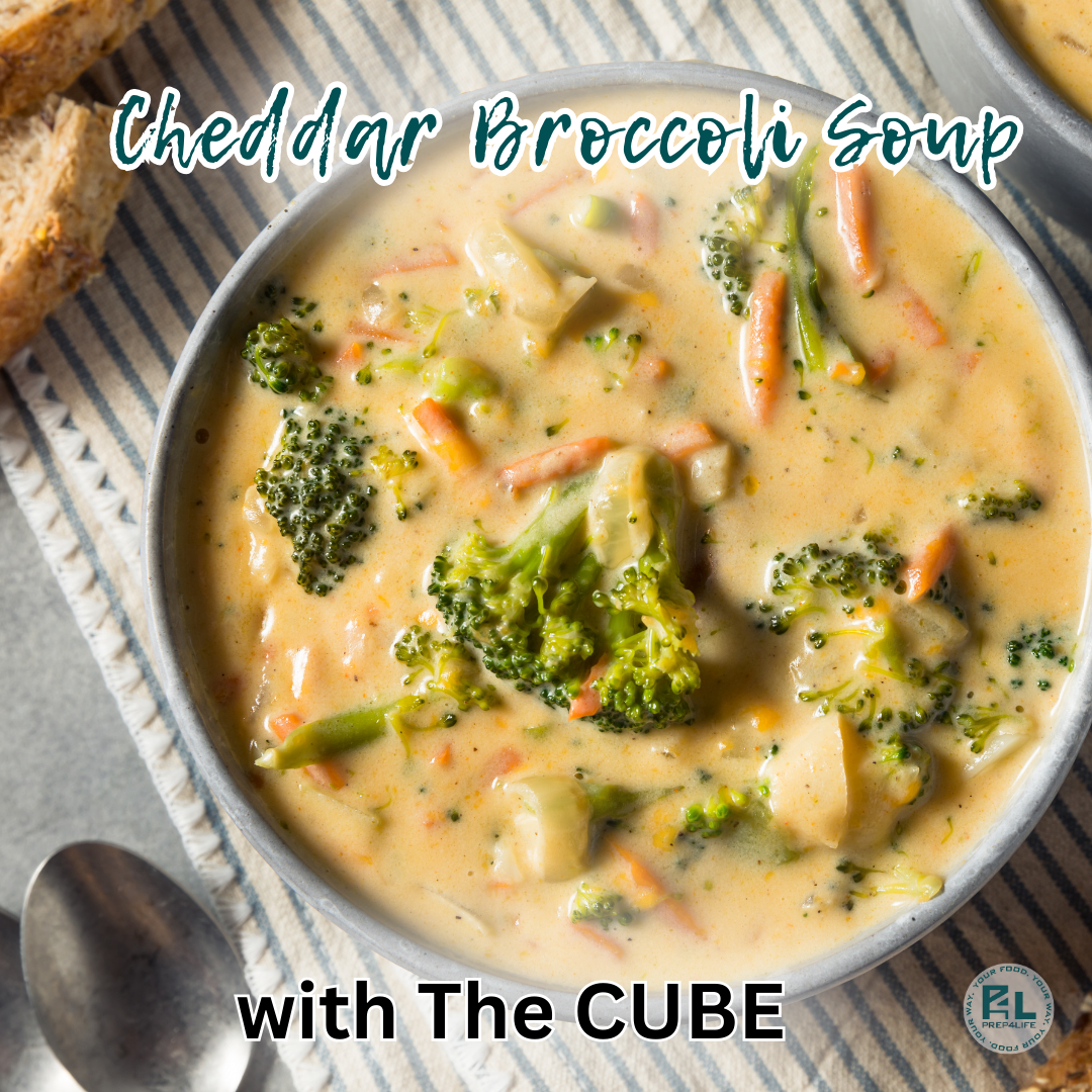 Cheddar Broccoli Soup with The CUBE